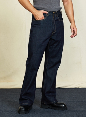 维托摩瑞复刻70S新疆有机彩棉竹节12OZ原牛646喇叭牛仔裤