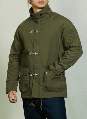 维托摩瑞复刻RRL美式复古特氟龙防泼水工装绗棉外套消防员大衣