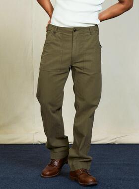 维托摩瑞VINTAGE美式复古复刻501军裤休闲HBT阿美咔叽OG107工装裤