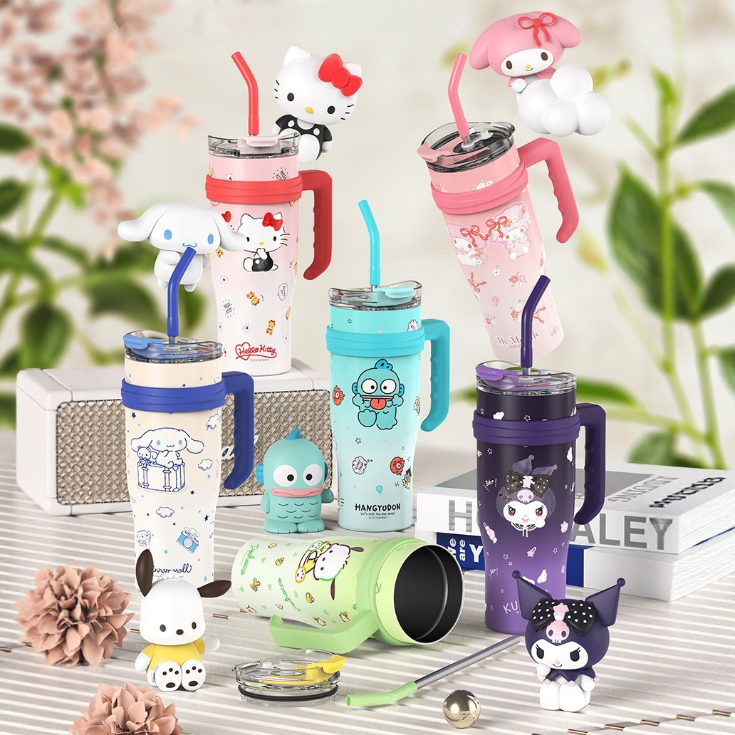 巨无霸大容量保冷吸管保温水杯子