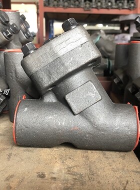 GL11H-800LB A105锻钢Y型过滤器 超高压美标磅级内螺纹对焊过滤器