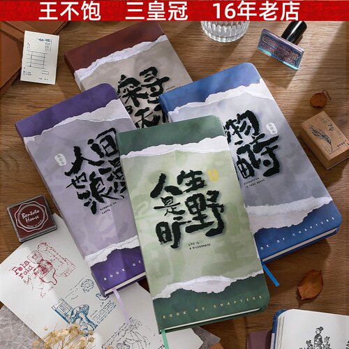 东寻西觅系列集章本人生是旷野系列笔记手账本旅游打卡盖章本子