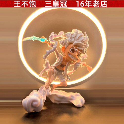 海贼王手办尼卡路飞公仔电脑桌面机箱小摆件二次元动漫小手办模型