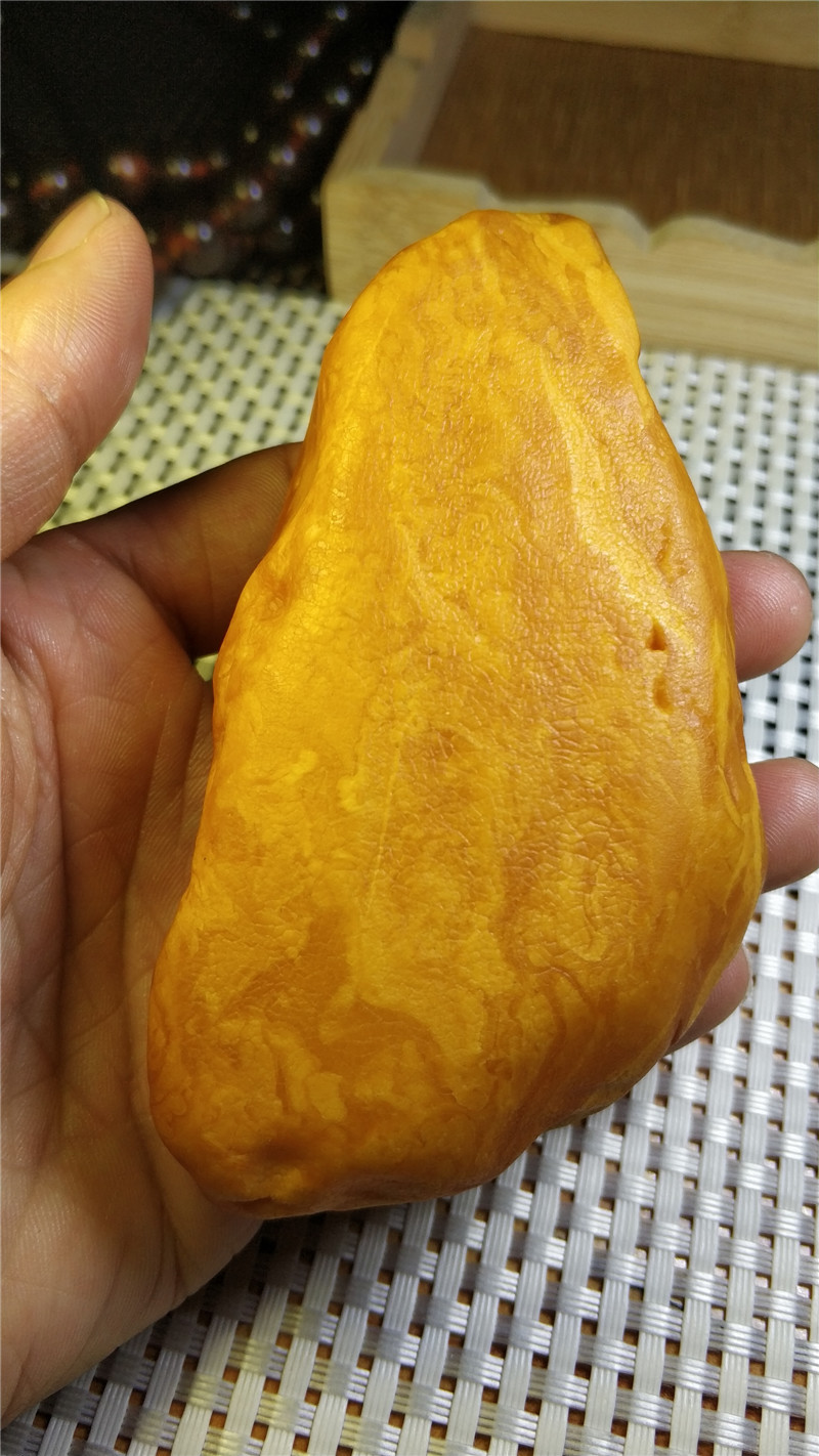 纯天然丹麦妖孽手把件琥珀蜜蜡