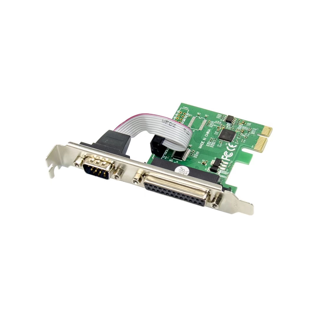 PCIE串并口卡 PCI-E转串口并口扩展卡 COM串口卡LPT卡1串1并组合