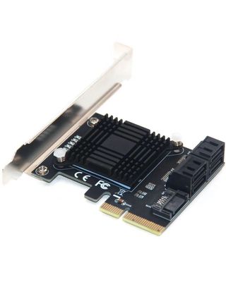 PCIE转5口SATA3.0扩展卡JMB585芯片PCI-E高速卡 电脑机箱转接卡
