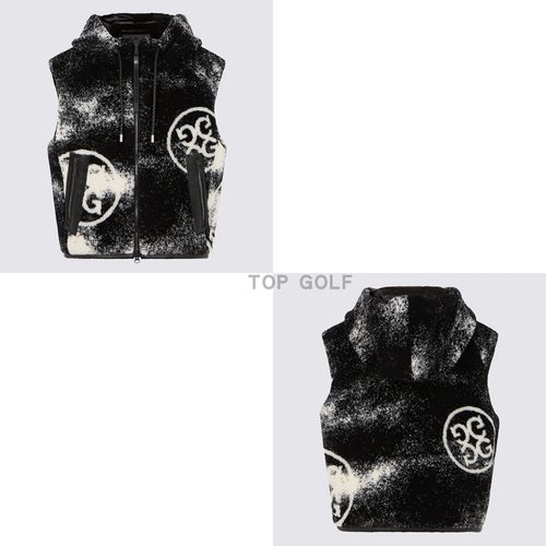 韩国代购G/FORE 高尔夫球服 26春女连帽毛绒图案保暖联名款马甲