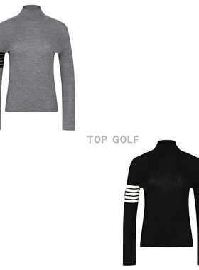 女士amazingcre GOLF高尔夫服装韩国代购 25秋半高领弹力长袖T恤