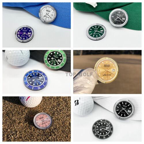 韩国代购72 golf Relax高尔夫配饰ins潮款亚克力球标mark马克帽夹
