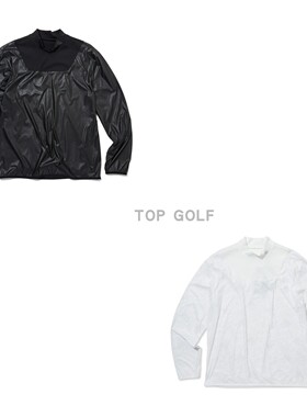 韩国代购MARK LONA高尔夫服装 25秋男半高领印花轻便防风长袖T恤