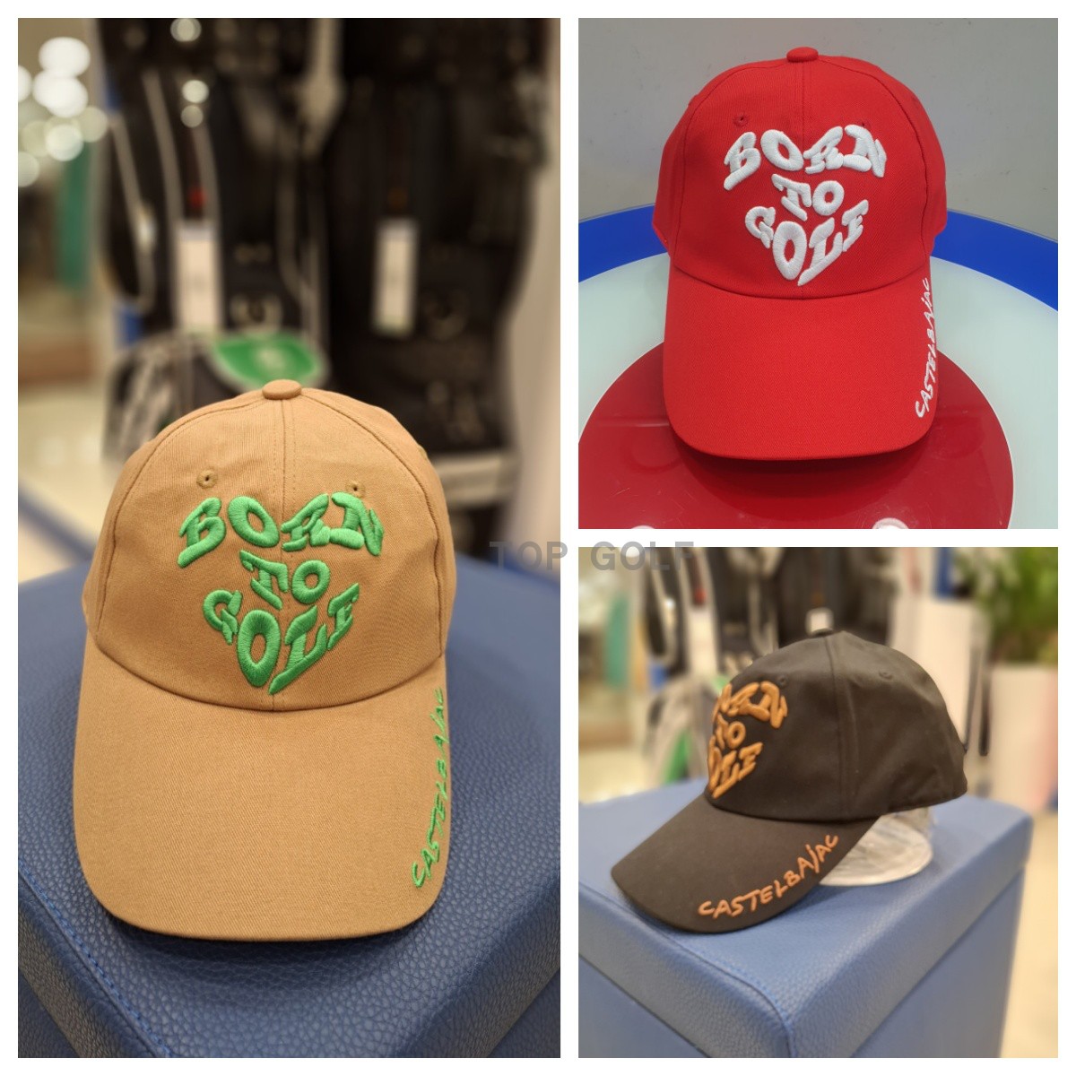 韩国代购Castelbajac C牌高尔夫帽子 25春女棉斜纹刺绣遮阳鸭舌帽