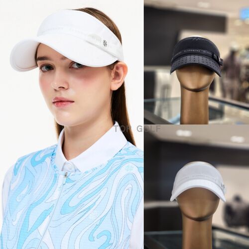 韩国代购 ST ANDREWS 高尔夫帽子26夏女款纯色蝴蝶结防晒空顶帽