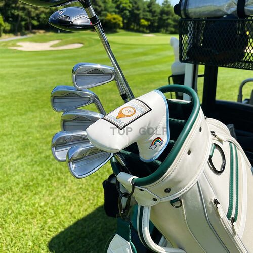 韩国代购KA*KAO GOLF 高尔夫球杆套 26年刺绣绒内里春植T字推杆套