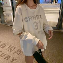 Shiny hollow hole long sleeve sweater women's spring Korean loose design fashion jacket