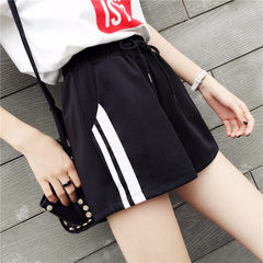 Wide leg sports shorts women's summer 2021 new Korean loose fit student running casual hot pants women