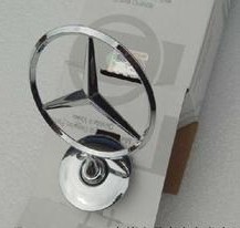 奔驰s级E前标s300s350s500s600c200c280e260e300机盖立标原装正品