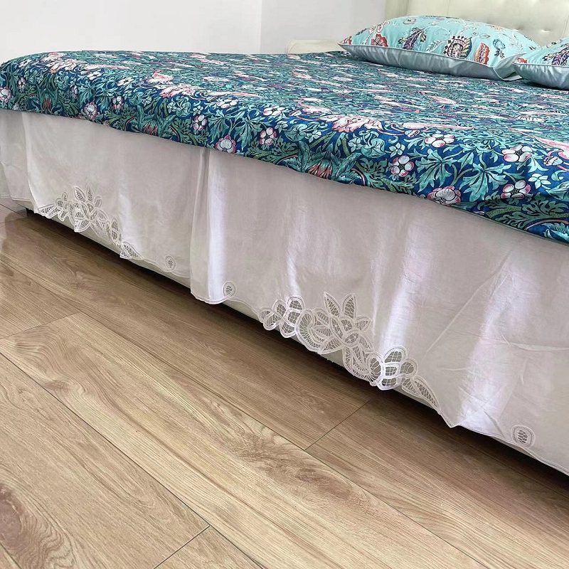 懂货入外贸尾单纯棉老棉布百代丽镂空绣花床裙135*190单人做床单,床上用品,床裙,淘宝优惠券,粉丝福利购,淘宝优惠卷