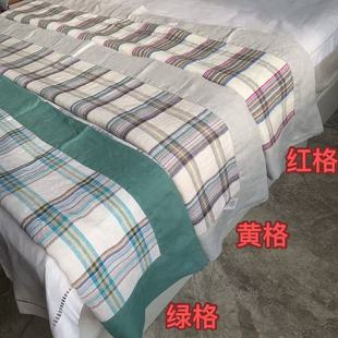 外貿(mào)出口尾單 可鋪可蓋 蓋毯 9支重磅加厚100漢麻床單軟涼席