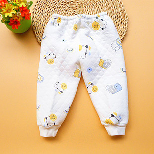 新生婴儿裤 初生儿纯棉夹棉保暖裤 长裤 秋冬打底裤 子 男女宝宝春季