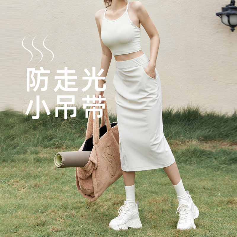 瑜伽背心女带胸垫白色内衣外穿吊带性感美背普拉提新款运动健身服