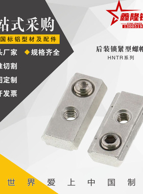 鑫隆HFS系列铝合金型材用后装锁紧型螺帽HNTR5/6/8-4滑动滑块螺母