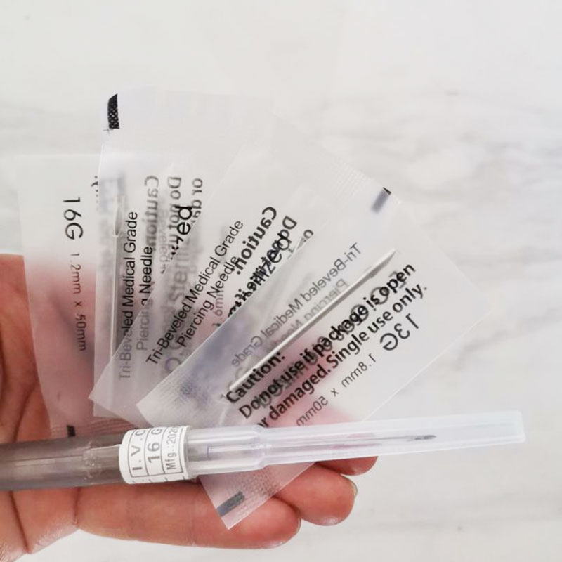 穿刺针穿孔打耳洞唇钉舌钉脐钉耳骨钉钛钢导管穿孔针一次性工具