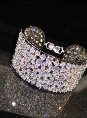 欧美饰品锆石不规则手镯女