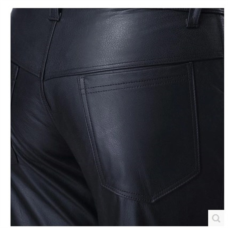 Pantalon cuir homme droit pour hiver - Ref 1479928 Image 4