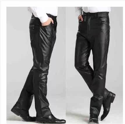 Pantalon cuir homme droit pour automne - Ref 1492524 Image 3