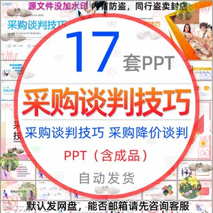 采购谈判技巧PPT模板采购降价谈判技巧培训采购管理采集谈判沟通