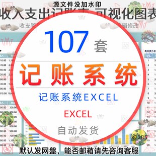 记账电子表格excel做账模板系统出纳班费餐饮支出会计财务财报告1
