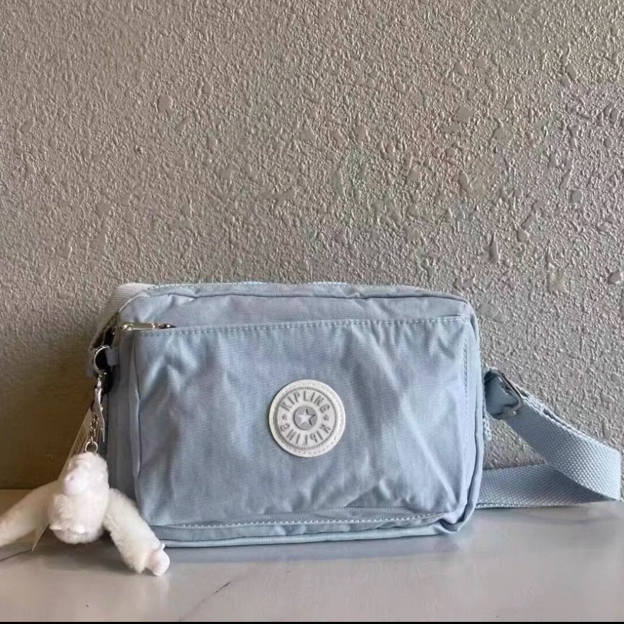 Kipling女款斜挎包猴子包防水单肩包通勤休闲百搭小方包女包6237