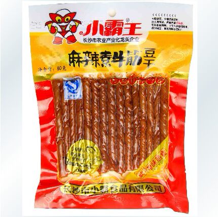 湖南特产风味即食麻辣豆干零食素食小霸王素牛筋麻辣串香辣味