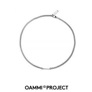 OAMMI钛钢男项链潮搭配衣服项链男潮牌嘻哈简约欧美百搭情侣学生