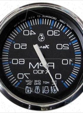 议价Faria Beede Instruments 切萨皮克黑色 Ss 4 英寸转速计 带