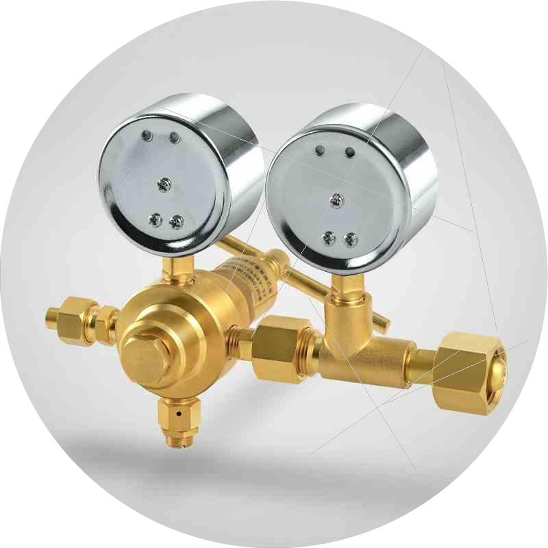 议价全氮高压减气压阀YQD-3力FAW70氢*氦氩氧空气铜调压器压表610