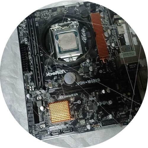 议价华擎主板B150M一HDV带U6098p正常使用没有任