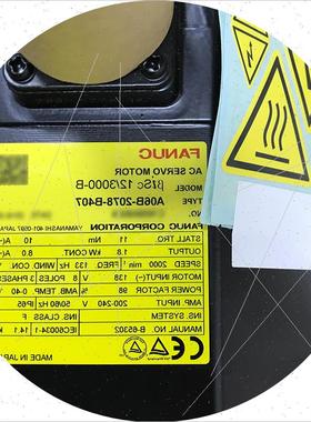 议价A06B-2078-B407 直轴+刹车BIsc12/3000-B全新发那科数控伺服