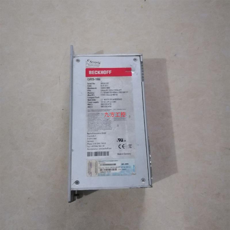 议价BECKHOFF倍福C6925 C6925-1006 主机 CELERON 原装实物图拆机