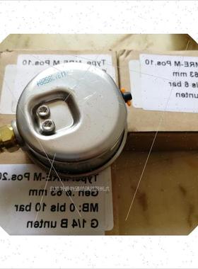议价  抗震压力表 MRE-M POS.20 0-6BAR, DIA 63 1/4"