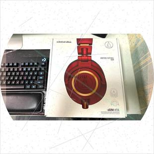 议价限量版 M50X红色 铁三角耳机ATH