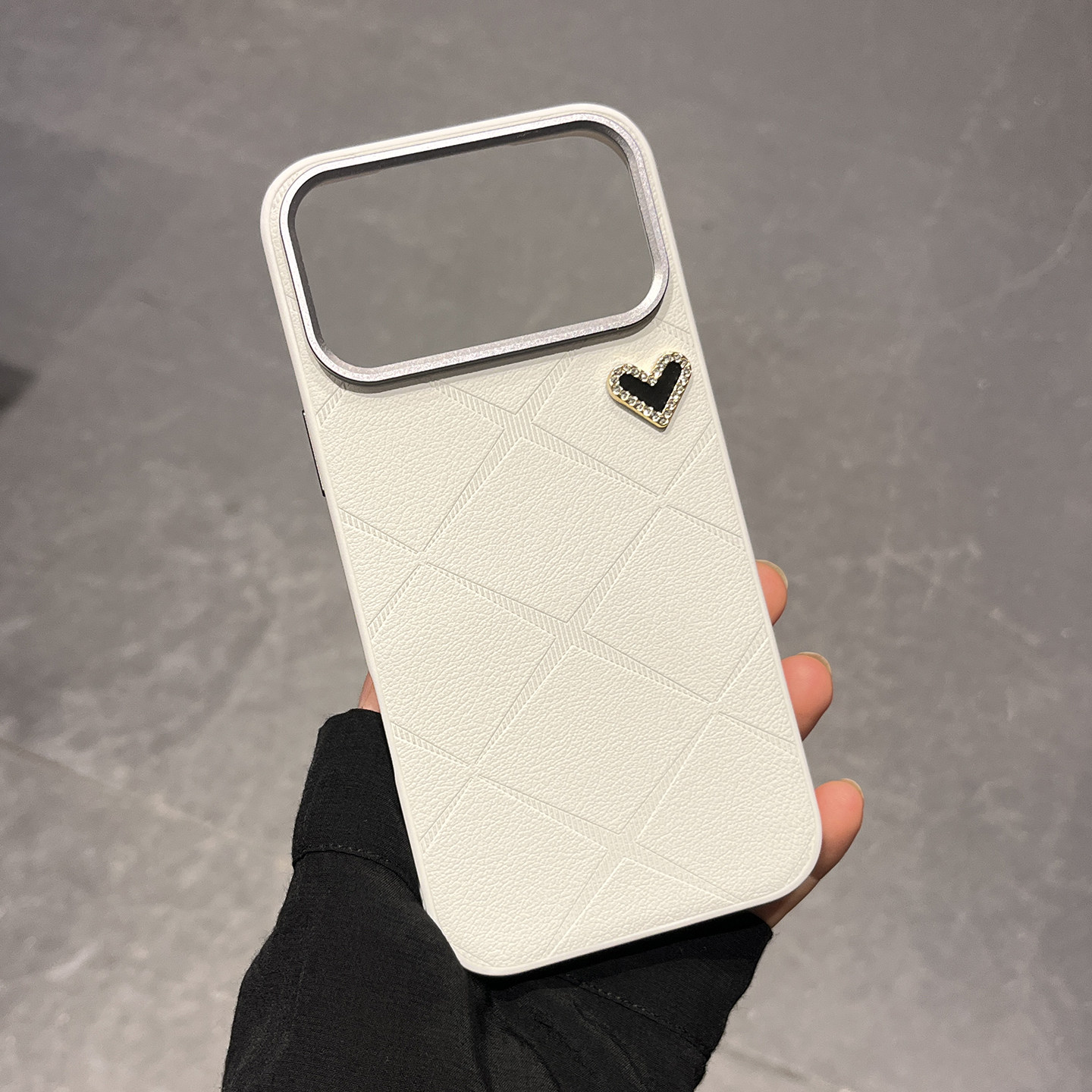 新款苹果iPhone17pro max软边防摔手机壳个性创意水钻爱心17air保护套iPhone16pro max皮套女款15时尚奢华壳