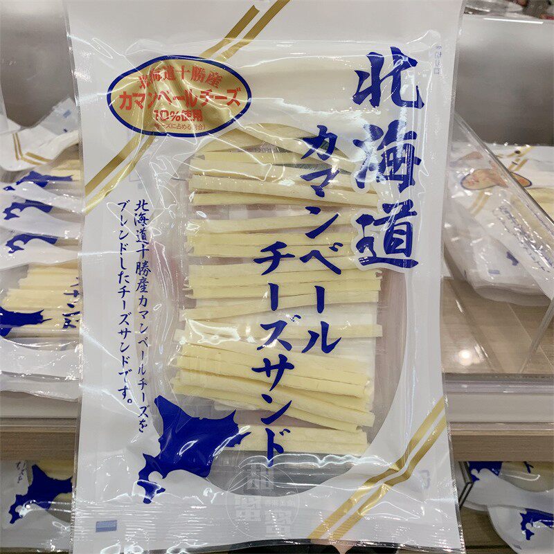 香港代购 楼上 日本北海道软芝士夹心鱼肉条袋装92g 即食海味零食