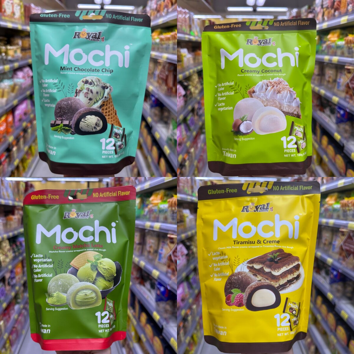 香港代购711网红皇族新品大福麻薯薄荷巧克力进口零食清凉薄巧