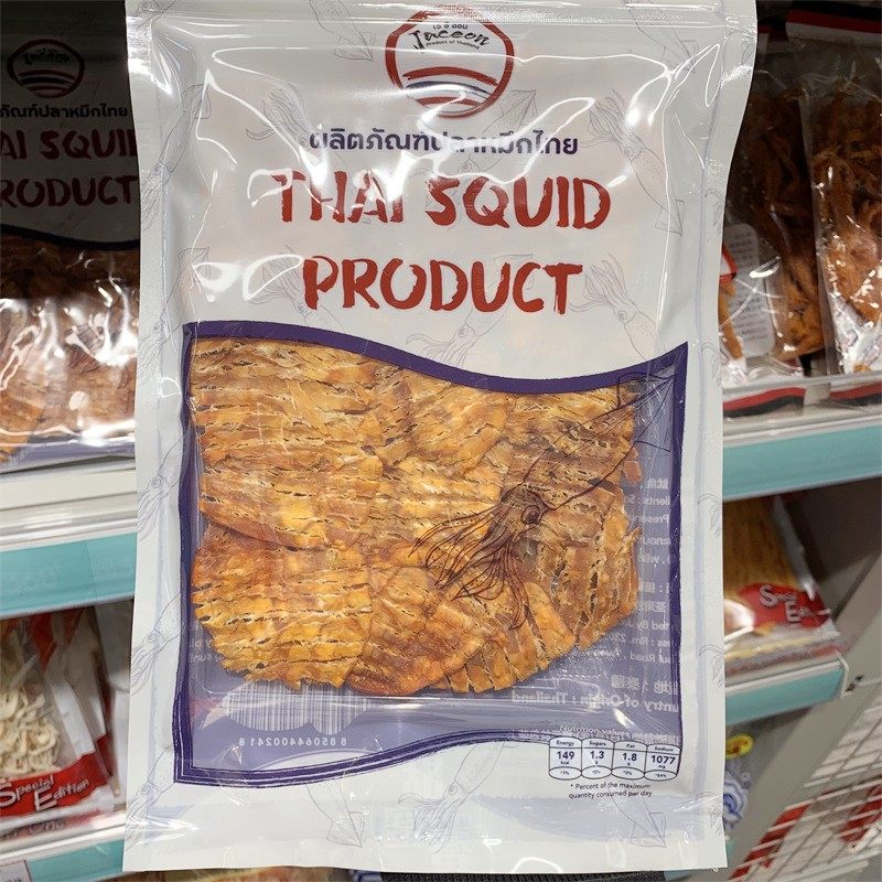 香港代购 泰国进口Jaceon 风琴鱿鱼袋装50g 海味即食鱿鱼片鱿鱼干