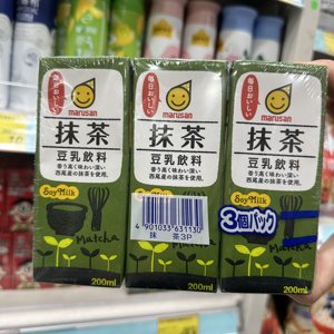 香港代购 日本进口丸三marusan抹茶豆乳饮料儿童豆奶植物早餐奶