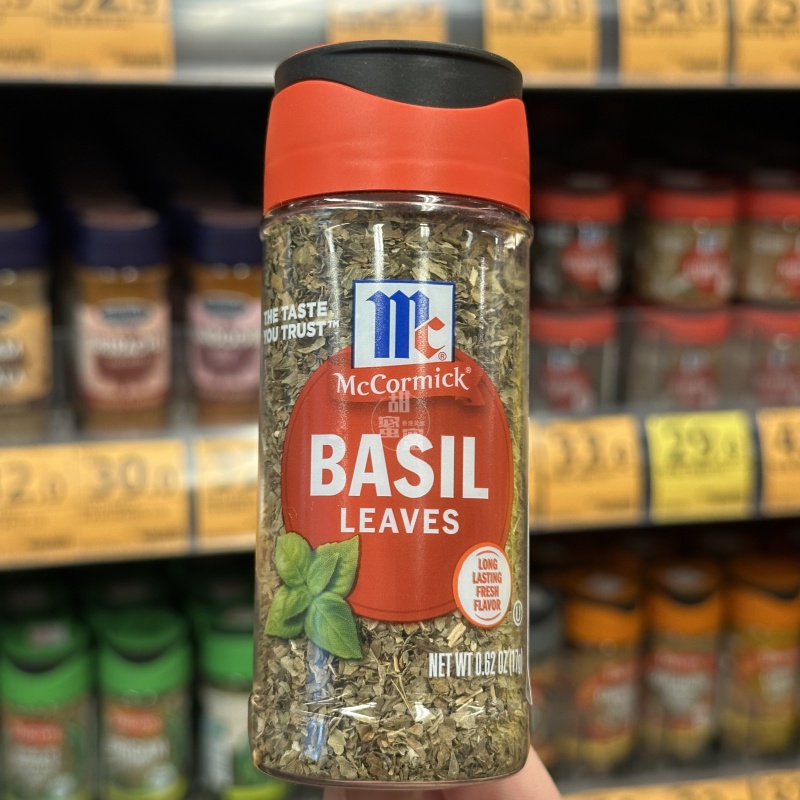 香港代购 美国McCormick味好美Basil LEAVES九层塔叶/紫苏叶17g