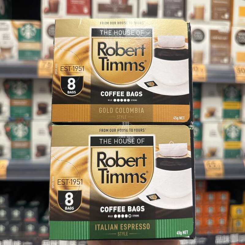 香港代购 澳洲Robert Timms罗伯特替姆斯 速溶滤袋咖啡 独立包装