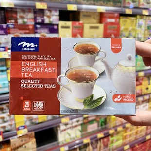 香港代购 Meadows ENGLISH BREAKFAST TEA英国早餐茶25小包45g