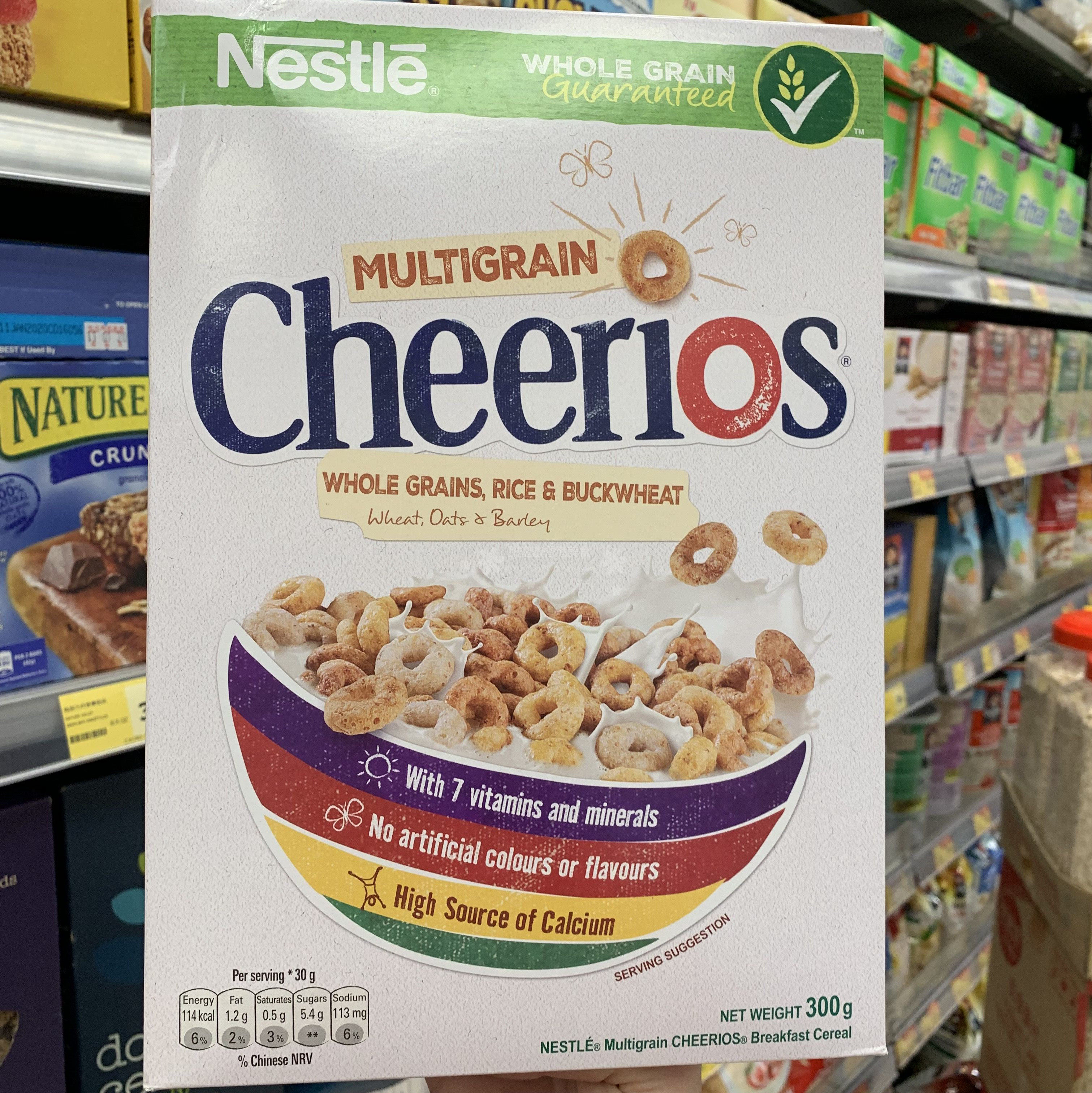 香港代购 Nestle Cheerios雀巢 蜂蜜燕麦/原味燕麦圈谷物早餐300g